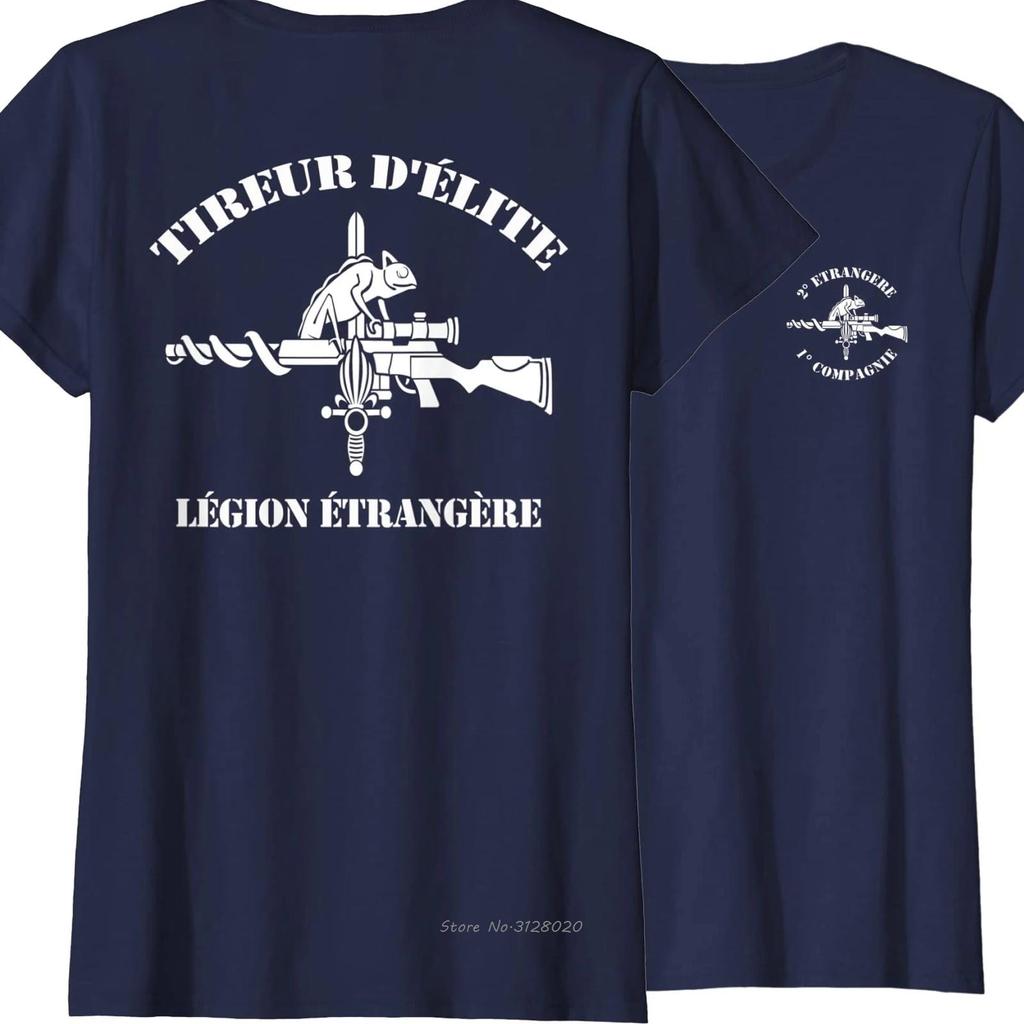 T-Shirt der französischen Fremdenlegion, Spezialeinheiten, Scharfschütze. Sommer Baumwolle Kurzarm O-Ausschnitt Herren T-Shirt Neue T-Shirt Tops Tees