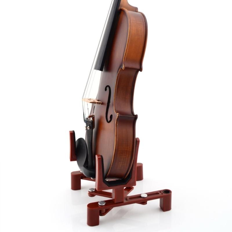 Supporto per Violino Pieghevole Portatile Regolabile Supporto per Violino Portatile in Plastica Supporto da Pavimento Accessori per Strumenti a Corda