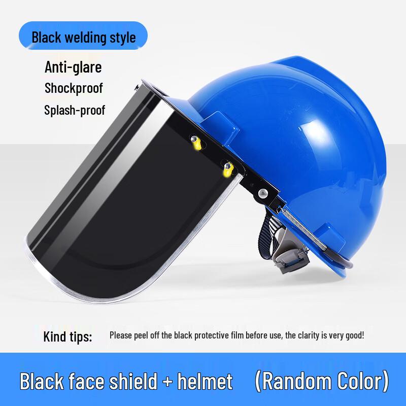 Safety Helmet Face Shield for Welding & Impact Protection