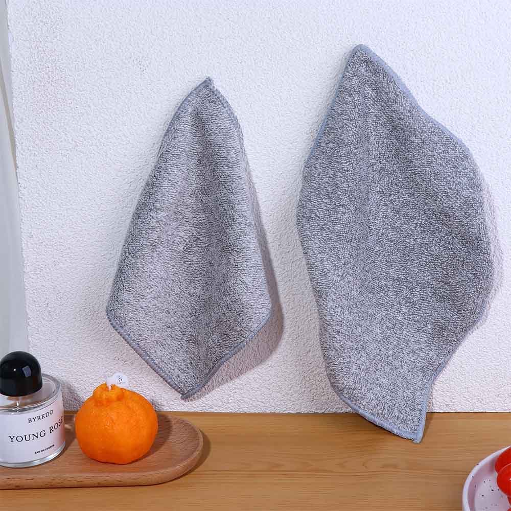 No Shedding Bamboo Charcoal Fiber Washing Cloth Kitchen Towel Cleaning Cloth Dish Towel Dishcloth