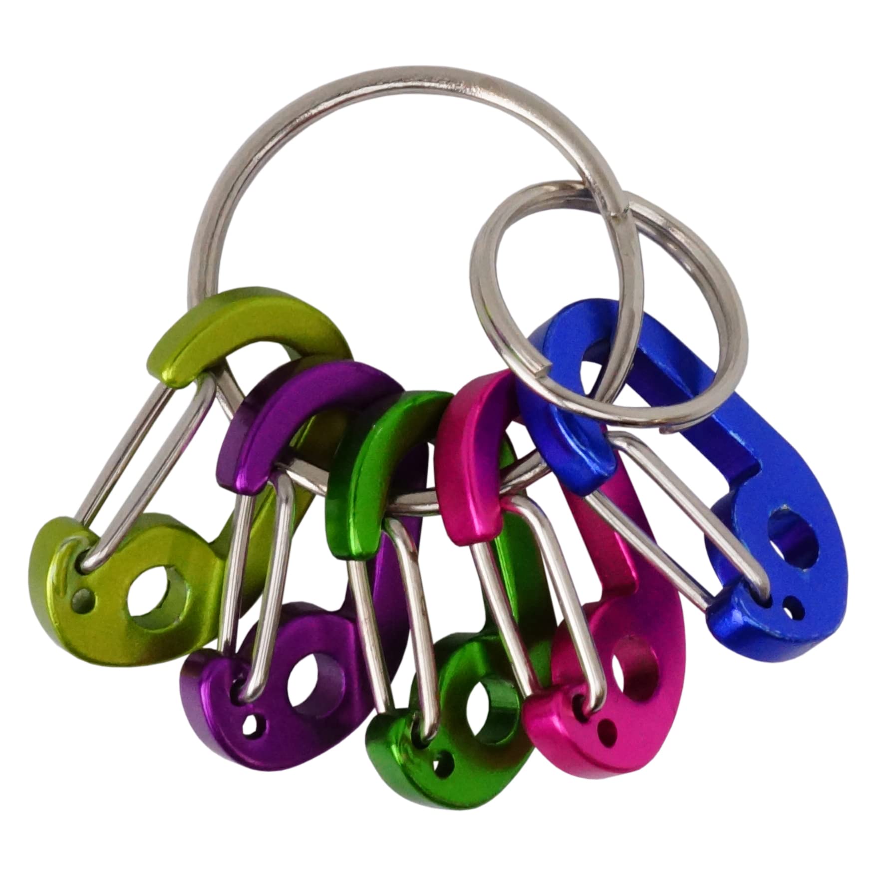KOYOKOMA Carabiner Holder Keychain Mini Carabiner Ring with 2 Lightweight