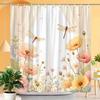 Charmier Duschvorhang mit Libellen und Blumen - Mehrstil-Badezimmerdekoration, Perfekt für Liebhaber von Natur-inspiriertem und Praktischem