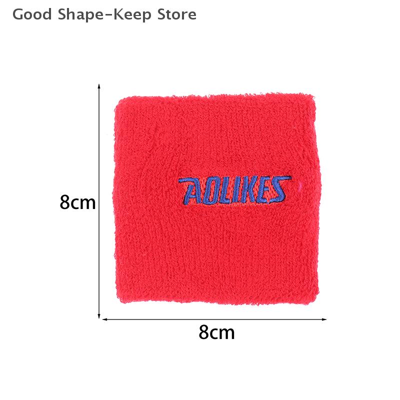 1Pc Cotton Wristband Sport Moisture Wicking Athletic Sweatband Running Gym Yoga Wrist Sweat Band Fitness Wrist Cuff Wrap