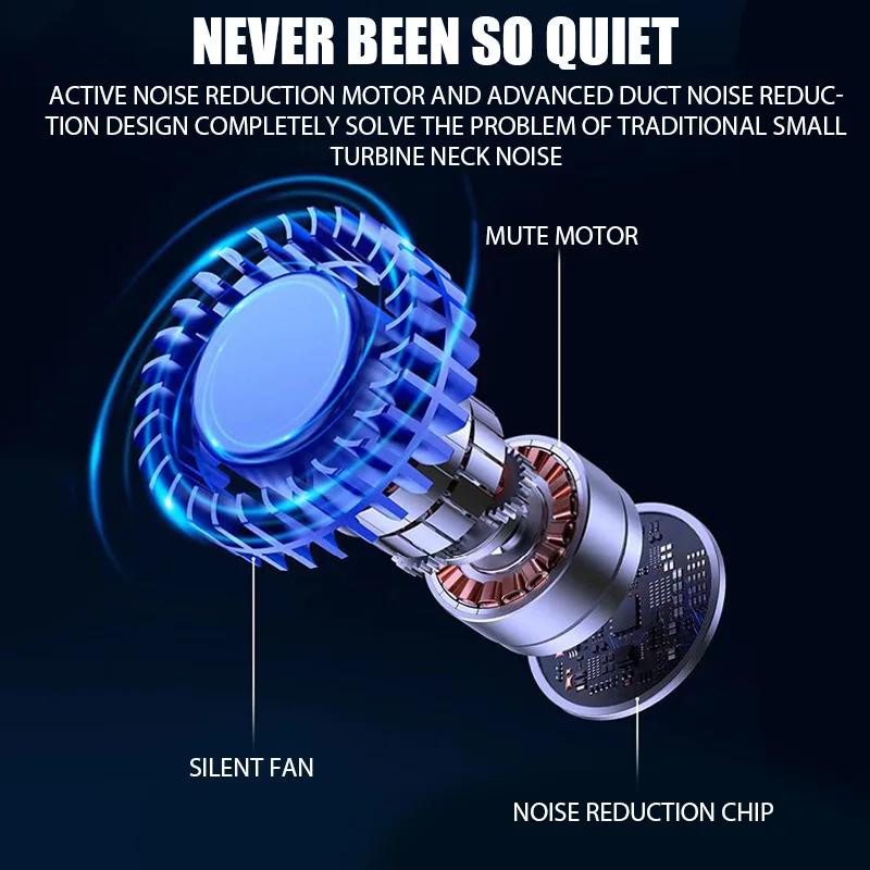 Hanging Neck Fan Portable Bladeless Neck Fan Rechargeable Air Cooler Digital Display Mini Summer Sports Fans Portable Fan Neck