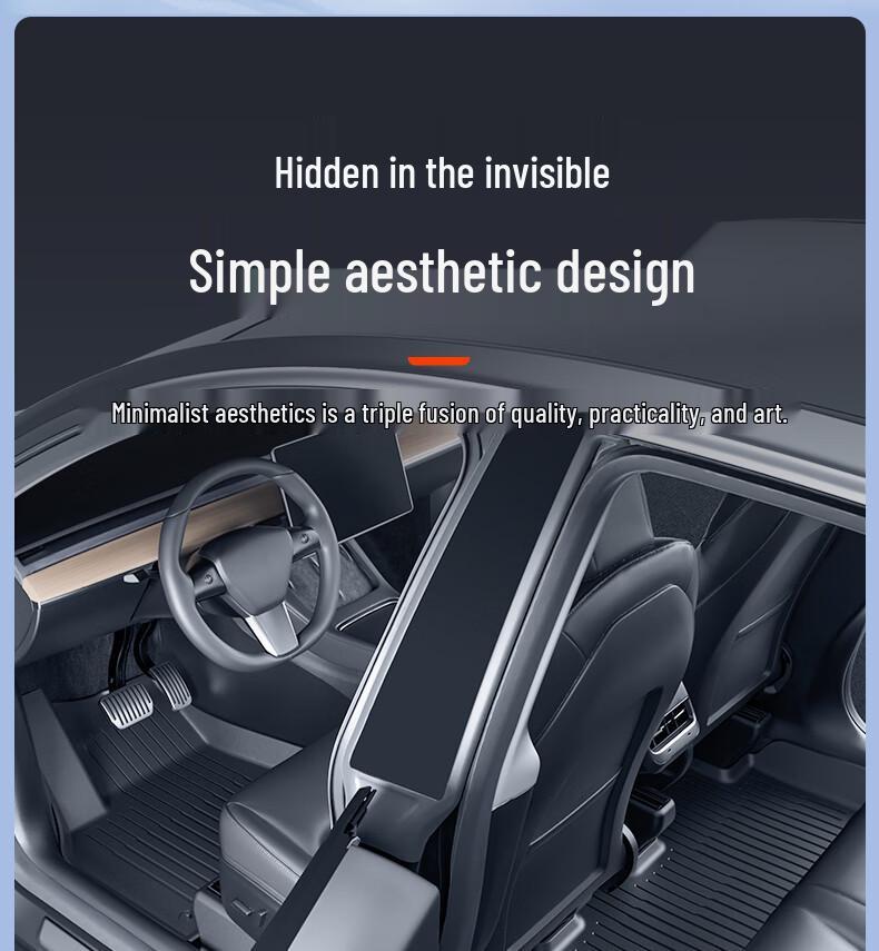 Tesla Model Y/3 Refresh Floor Mats & Trunk Storage - TPE Molded Carpets