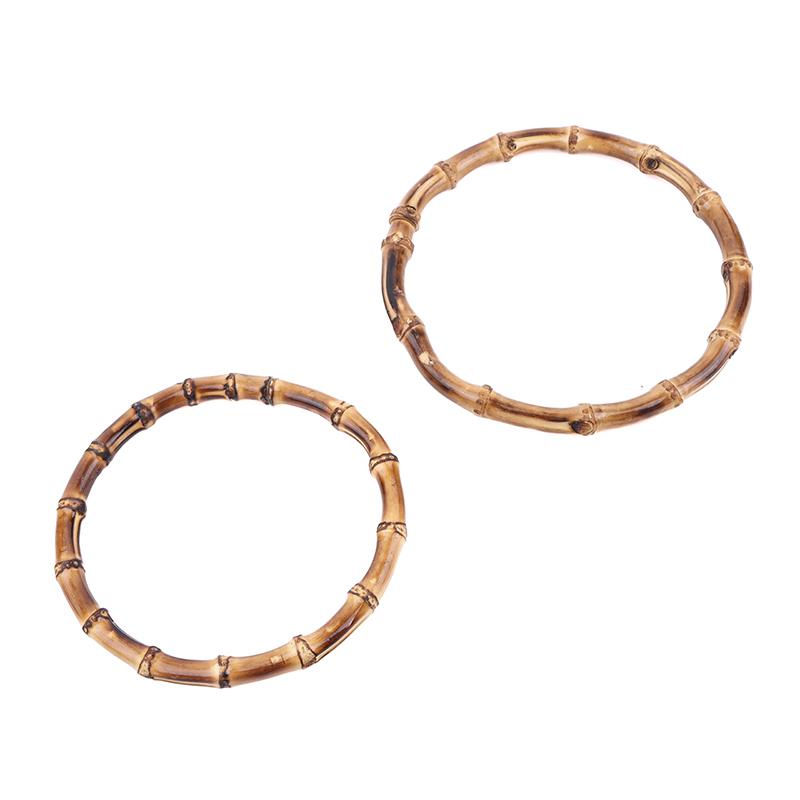 Gift Box Handle Round Bamboo Purse Handles Diy Bamboo Detachable Bamboo Bag Handles Handbag Band Handle