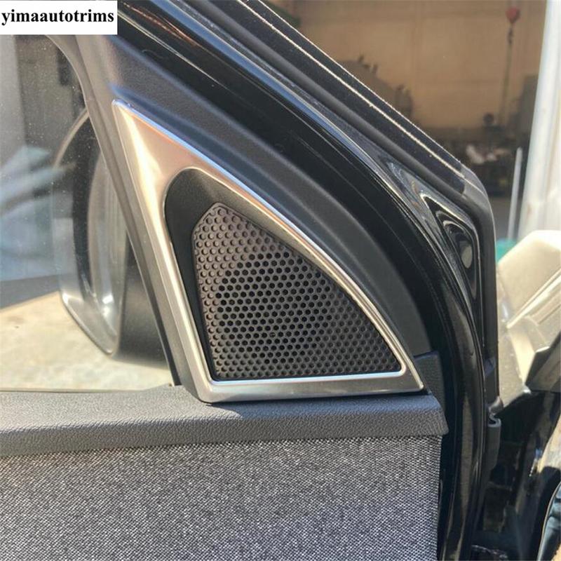 Car Pillar A Audio Speaker Tweeter Frame Cover Trim For Peugeot 3008 5008 GT 2017 -  Stainless Steel Accessories Interior