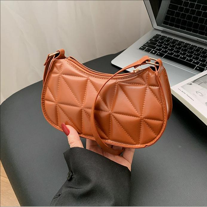 Cross-border 2026 New Casual Handbag Bag Niche Design Trendy Underarm Bag Retro Simple Shoulder Bag Commuting