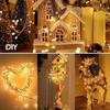 8 Flashing Modes LED Firecracker Lights Remote Controlled Copper Wire Design Remote Control Lights Energy Saving