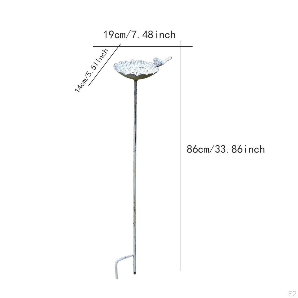 Vogelbadschale Deko Eisen Metall Einfache Installation Tränkeplatte Garten Vogelbad Vogelfutterhaus für Terrasse