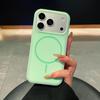 Custodia Magnetica Opaca Effetto Pelle per iPhone 17 Pro Max - Colore Caramella, Foro Grande, Design Protettivo