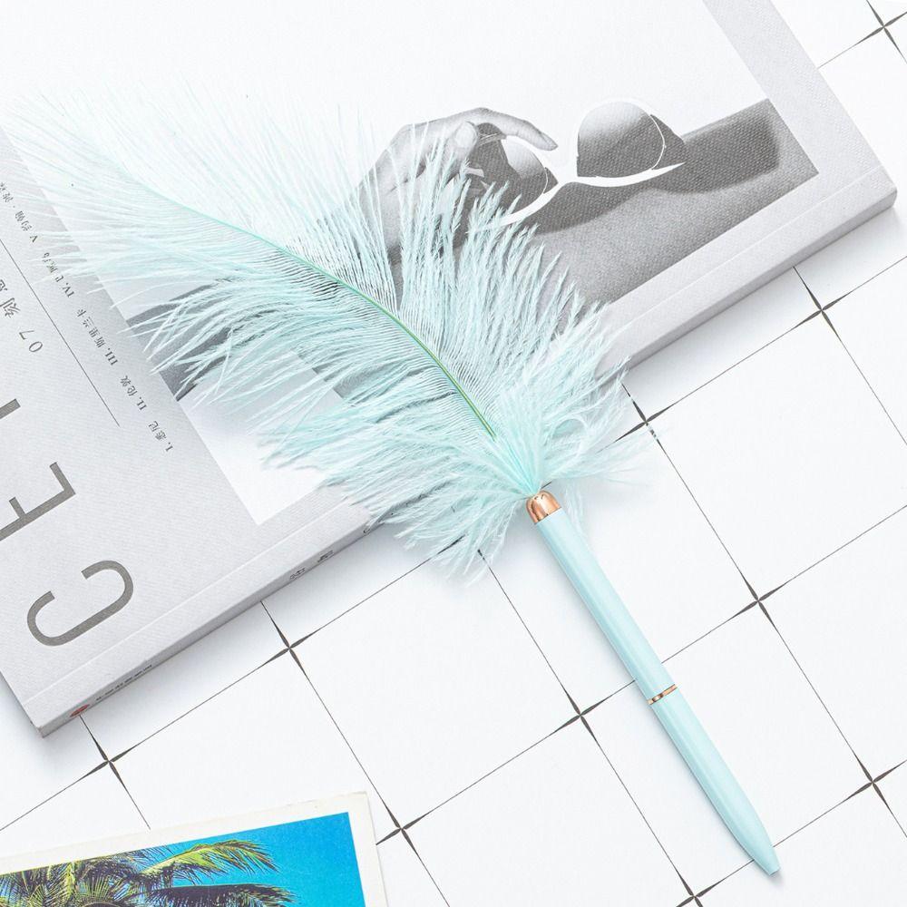 Quick-Drying Signature Pen Writing Smoothly Feather Ballpoint Pen Neutral Gel Pens  Stationery
