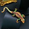 SKEDS Classic Women Men Vintage Crystal Lizard Badges Brooch Fashion Baroque Boutique Shining Pin For Ladies's Clothing Coat