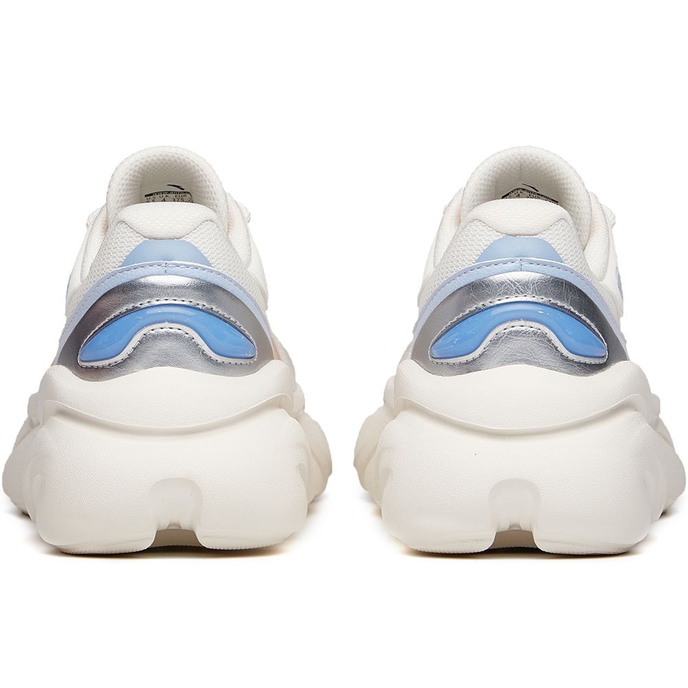 Anta Meow Paw Lifestyle Series Breathable Shock Absorption Support Low-Top Dad Shoes Women Sneakers White Pink 922128898-4