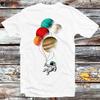 Spaceman Astronaut Planet Balloons Universe Earth Mars Jupiter T Shirt B882