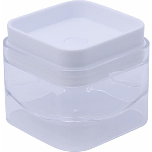 

Bitte Kitchen Storage Canister for Seasonings and Spices, Square Stackable, with Gasket for Easy Scooping, Tabletop Use, 200ml (676can_sq_w_200)