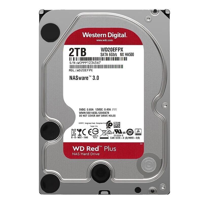 

WD Western Digital Механический жесткий диск, совместимый с NAS 2 ТБ/4 ТБ/8 ТБ/10 ТБ/16 ТБ, 3,5-дюймовый SATA 4TB