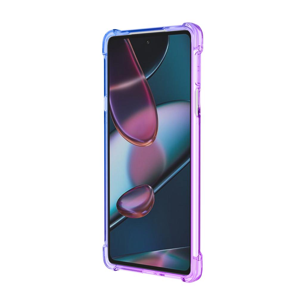 Clear Cute Gradient Phone Case Slim Anti Scratch Flexible TPU Cover Shockproof Protective Case for Motorola Edge 20 30 40 Pro S30 X30 One 5G X40