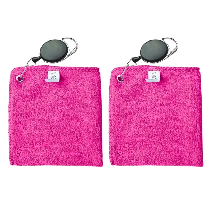 Golfs Towel for Bag, Water Absorption Cleaning Cloth Clean Towel Golfs Club Head Wipe Cloth with Portable Buckle Hook