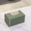 Luxury Tissue Box Leather Creativity Elegant Napkin Box Rectangular Aesthetic Art Tissue Boxes Home Office Napkin Organizer