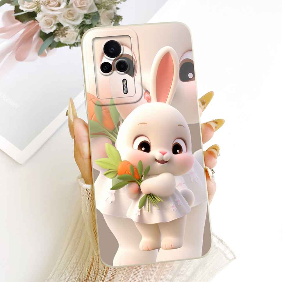 For Redmi K60E 5G 22122RK93C Case Lovely Cartoon Design Silicone Back Cover For Redmi K60e K60E 5G 6.67" Phone Cases Shockproof
