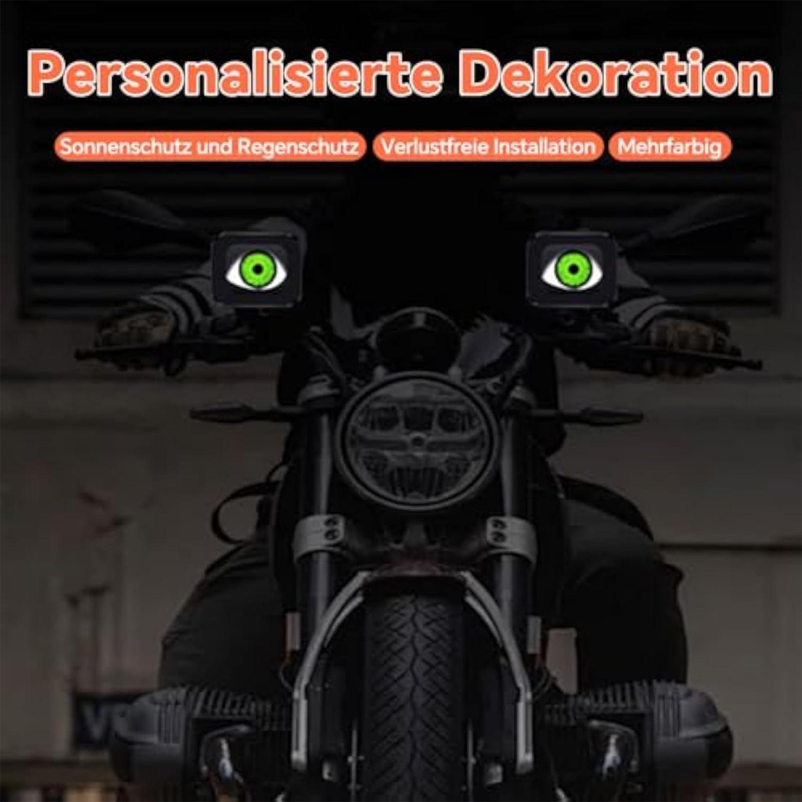 

LED Eyes For Motorcycle 12-36V Waterproof Animated Remote Control Motorcycle Eyeball Glowing Lights For Electric Bicycles CHINA