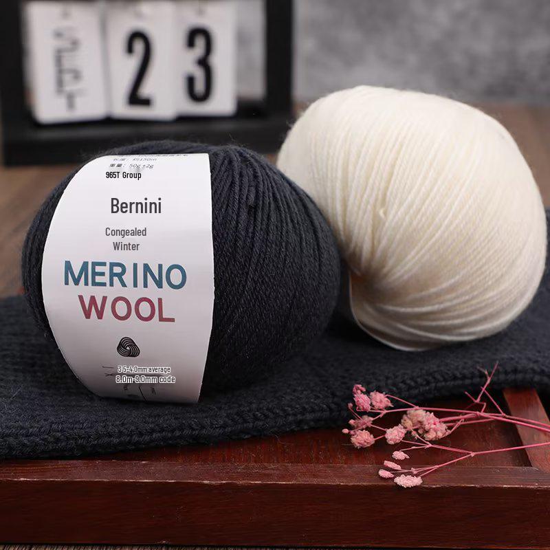 100% Merino Wool Medium Fine Yarn - Morandi Color System 212 for Hand Knitting Sweaters, Scarves, and Jackets