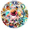50pcs Waterproof Surfing Graffiti Stickers for Storage Boxes & Notebooks