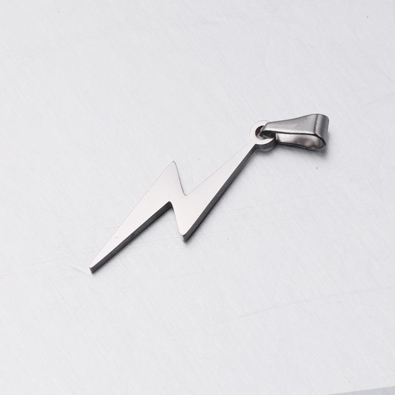 

Подвеска-шарм «Молния» из титановой стали с зеркальной полировкой, аксессуар для DIY