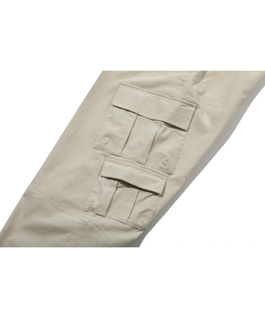 CPGN STUDIO Corduroy Wide Overcargo Pants Cream