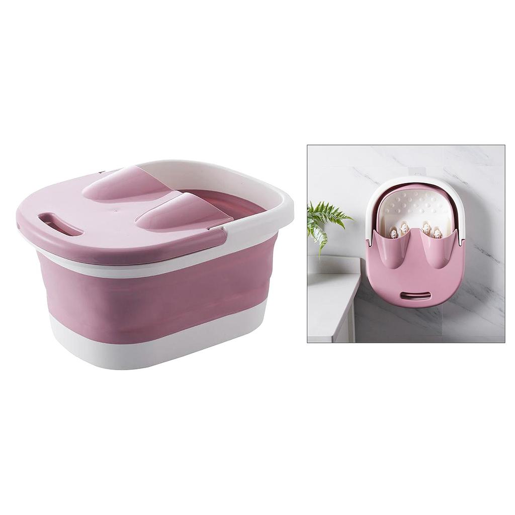 Home Collapsible Foot Spa Foot Soak Bath spa of tub Basin for Soaking Tired & Sore Feet Blue/Pink