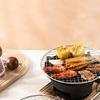 Runder Edelstahl-Grillrost Hitzebeständiger Grillrost Outdoor Camping Grill Teekochzubehör