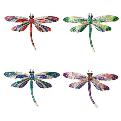 Vintage spāru piespraude ar mirdzošiem kristāliem unikāliem rhinestones kukaiņu atloka piespraudes elegantām sievietēm un meitenēm