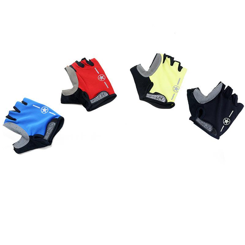 Spring and Summer Riding Half Finger Gloves Thin Bicycle Mountain Bike Motorcycle Motorcycle Men and Women Shock Absorption Cycling Gloves