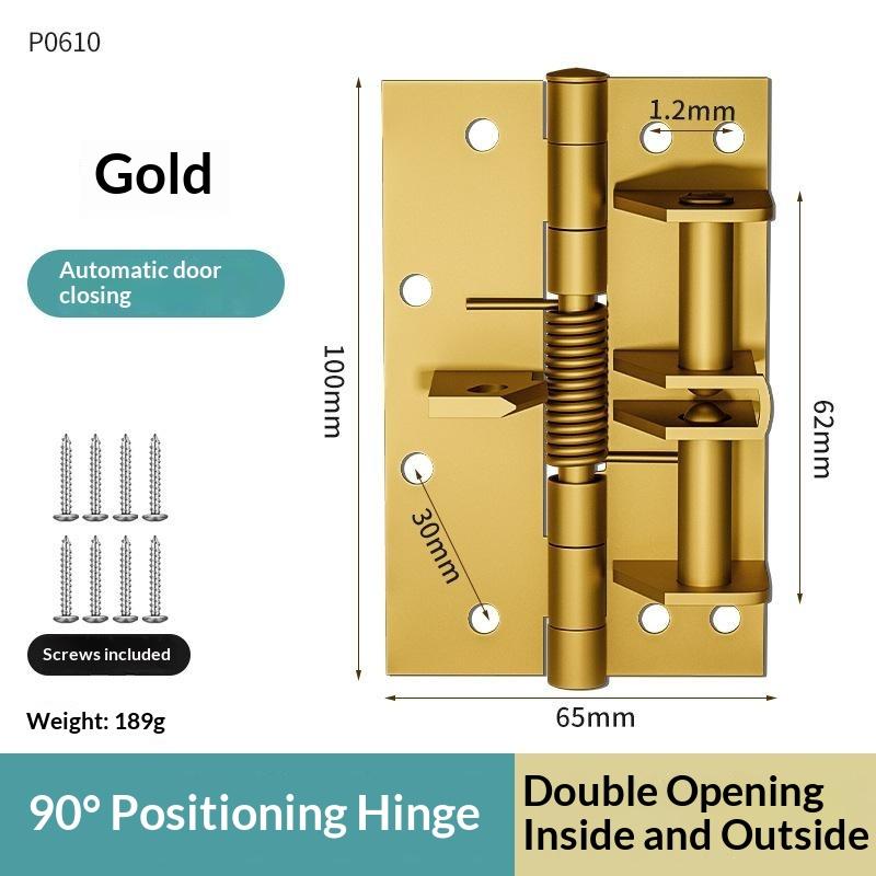 Detachable Self Closing Spring Door Closer Automatic Hardware Anti-Slam for Home Kitchen Bedroom Interior Doors