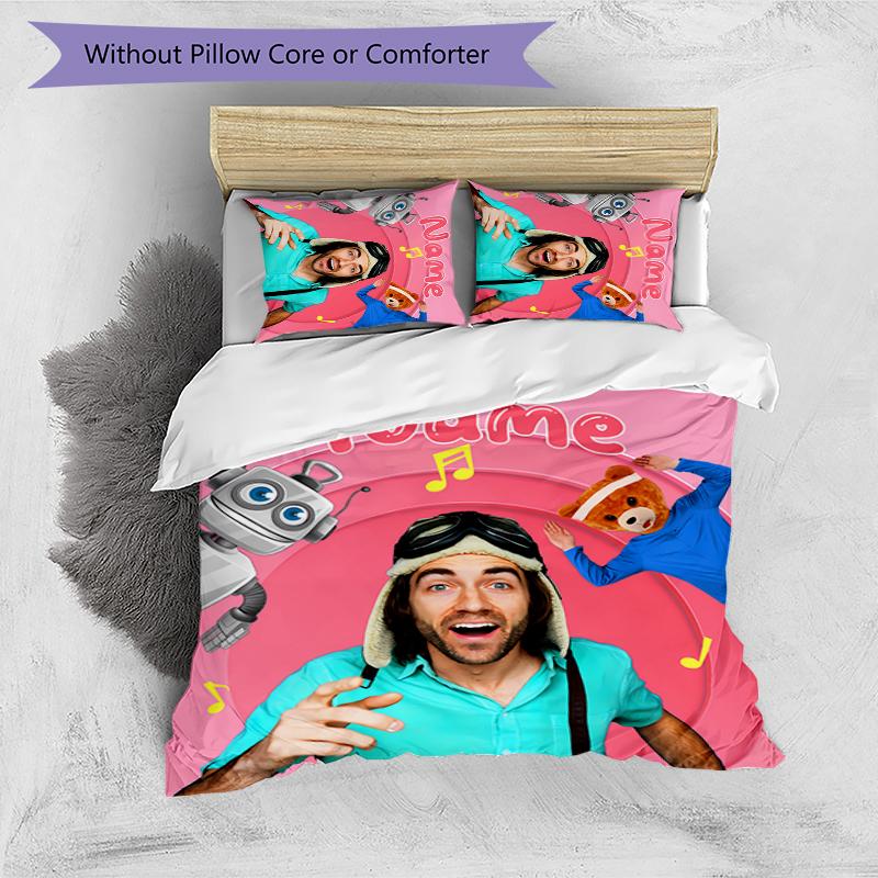 3pcs Custom Name Danny Go Bedding Set Duvet Cover Closure Includes 1 Duvet Cover & 2 Pillowcases for All Seasons Bedroom Decor