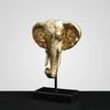 Gold Elephant Head Ornaments Living Room Bedroom Decoration Elephant Ornaments for Gifts Resin Elephant Candle Holder A/B Style