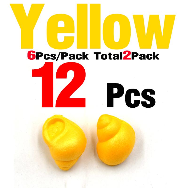 MNFT 12Pcs Carp Fishing Bait Snail Bait Fake Artificial River Snails Floating Hair Rig Pop Up Snail Winter Carp Bait FishingLure
