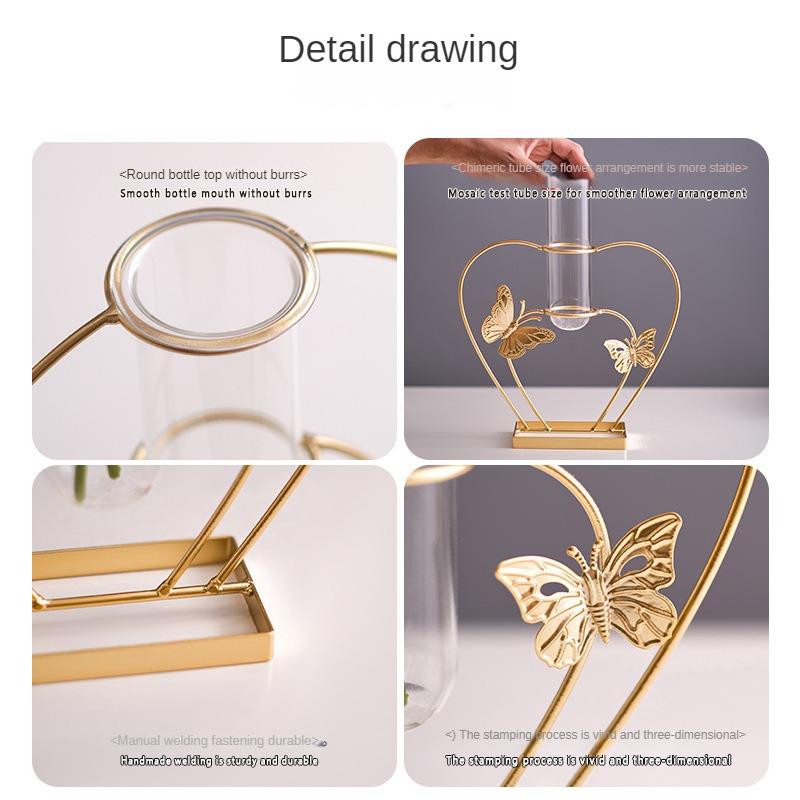 Hydroponische Vasendekoration Zuhause Wohnzimmer Schreibtisch Simulationsblumen Pflanzgefäß Esstisch Leichter Luxus Stil Dekoration