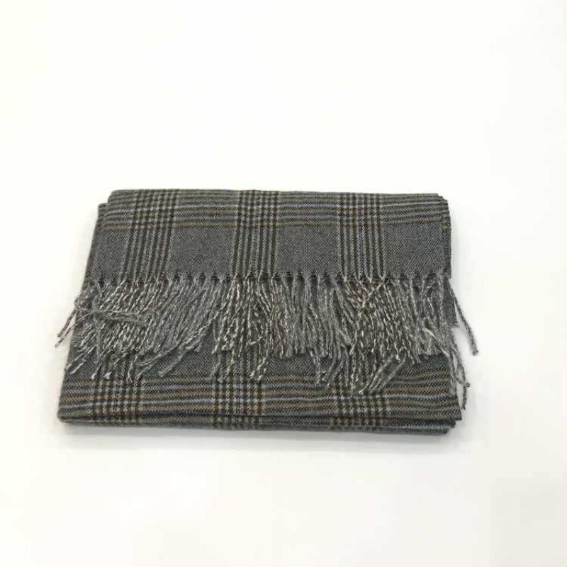 Autumn and winter new imitation cashmere shawl versatile thickened warm Korean version fringed plaid scarf women