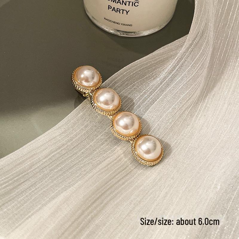 Korean Pearl Hairpin - Trendy Side Clip for Women and Girls
