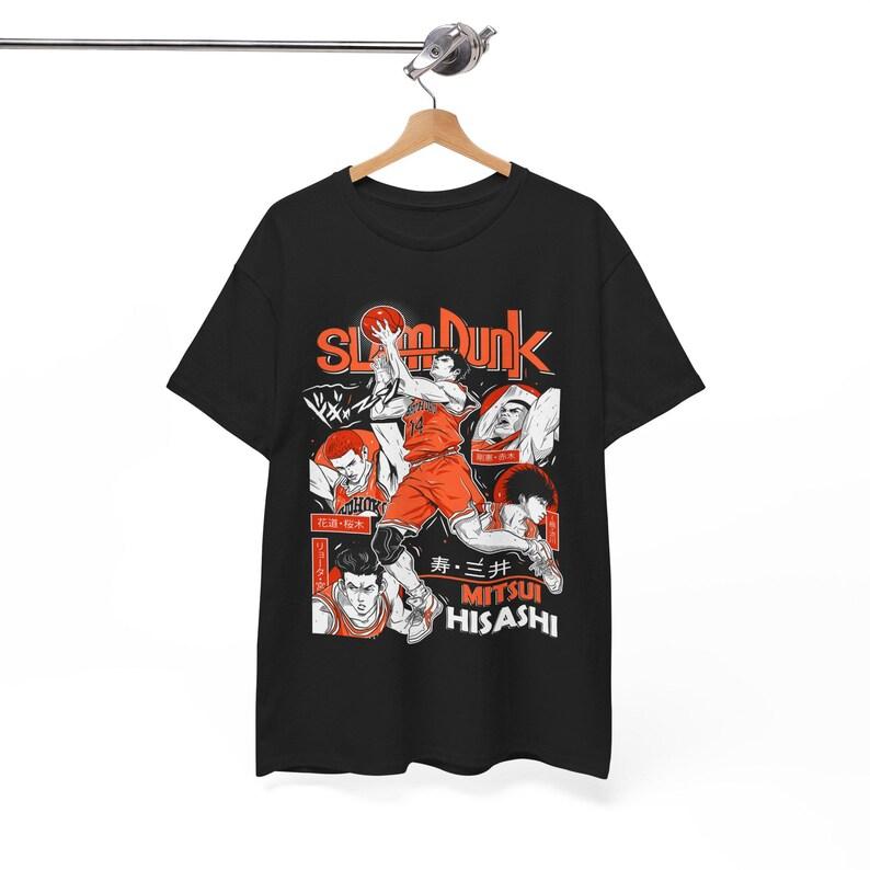 

Slam Dunk Unisex Heavy Cotton Tee - Basketball Graphic Shirt, Sportswear for Fans, Gift for Athletes, Casual Tee, Anime Merch 4XL