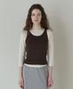 TTUDEMENT 50S Embroidered Sleeveless T-Shirt_Brown