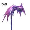 3D Printed Winged Dragon Figurine Movable Joints Flying Dragon Figure Articulated Dragon Model Fidget Toy Desktop Decoration Ornament
