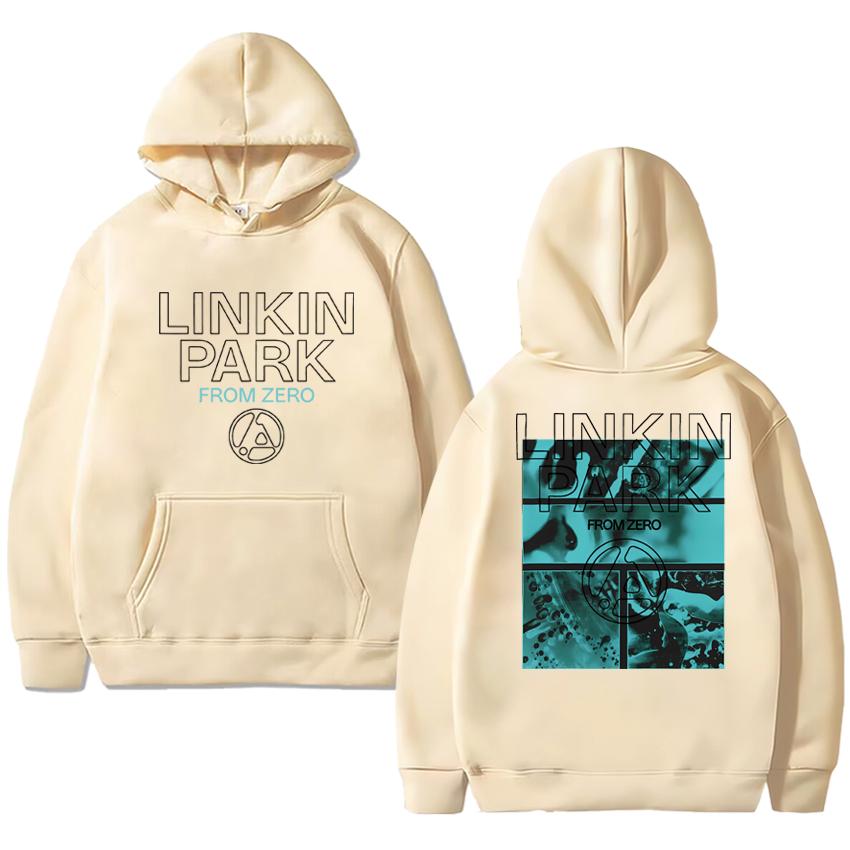 Linkin Park From Zero World Tour 2025 Print Hoodies Men Women Street Fashion Hip Hop Rock Sweatshirt Long Sleeves Fleece Hoodie