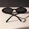 Damen Vintage Ovale Sonnenbrille Luxusmarke Designer Kleine Ovale Sonnenbrille Ungewöhnliche Retro Mode Damen Sonnenbrille Oculus