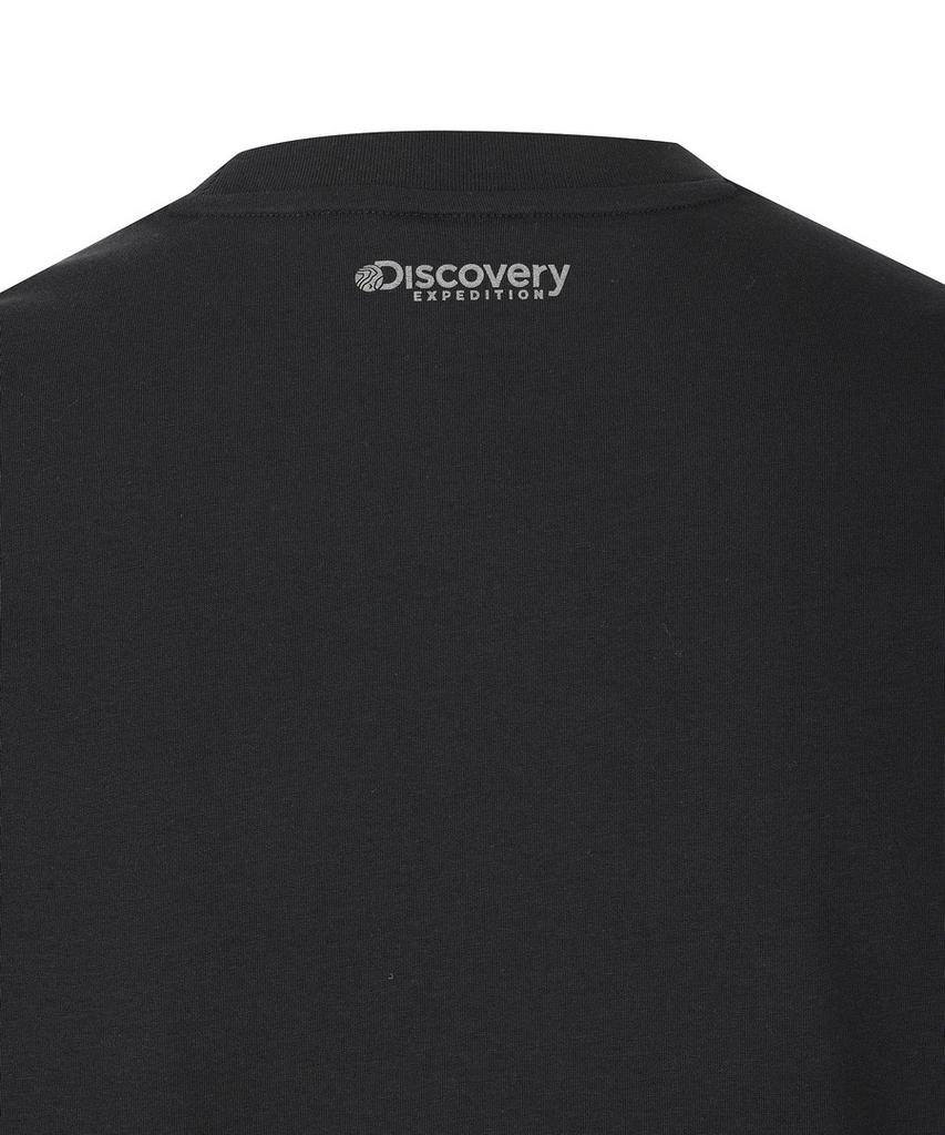 DISCOVERY EXPEDITION Uni Freshvent Semi-Overfit Small Logo Short Sleeve T-Shirt (Black)