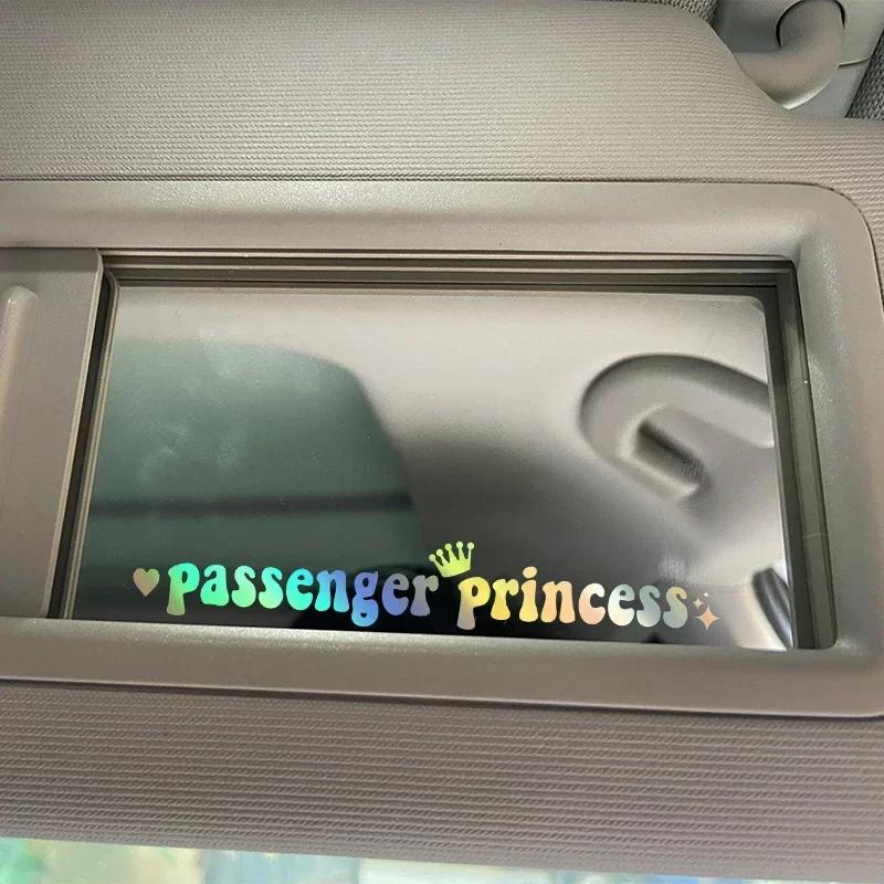 14x2CM Passenger Princess Car Stickers Funny Creative Stickers for Car Rearview Mirrors Vinyl Decoration Funny Car Decor