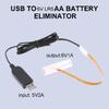 Sustainable USB Battery Conversion Cable for 6V LR6  Battery Operated Devices,Long Wire for Easy Setups