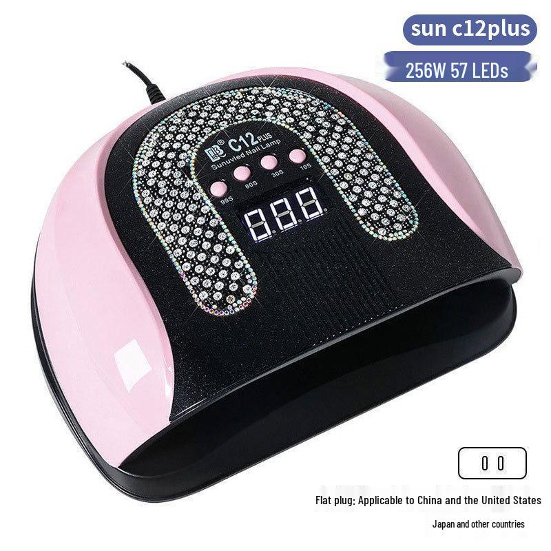 256W High Power UV/LED Dual Light Nail Curing Lamp
